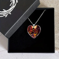 Halloween Fort Heart Necklace for Friends Partners