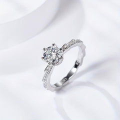 S925 Silver Moissanite Snake Bracelet Ring Set