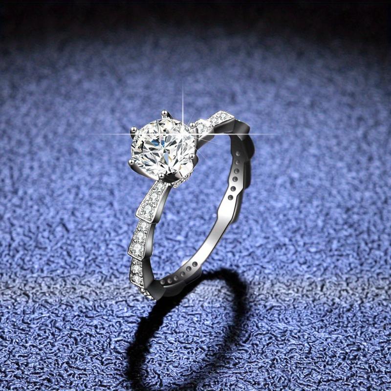 S925 Silver Moissanite Snake Bracelet Ring Set