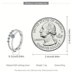 Moissanite Wedding Band 0.1 D VVS1 Sterling Silver Ring