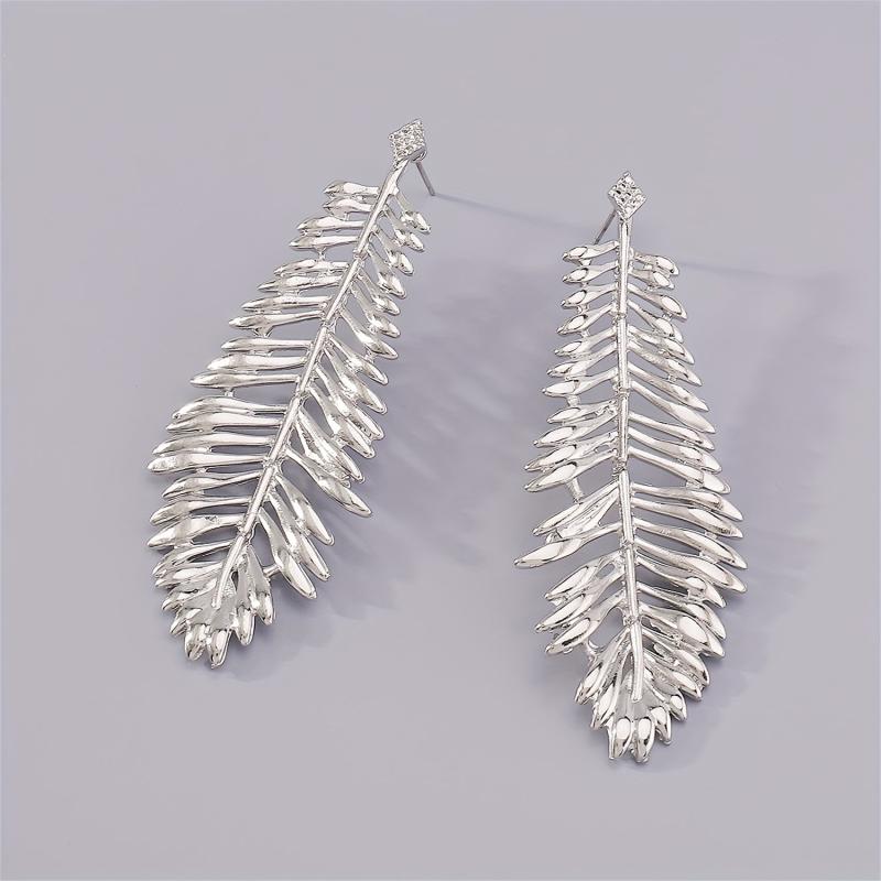 Feather Leaves Dangling Earrings Cartoon Drop Earrings Gift For Women Girls Mom