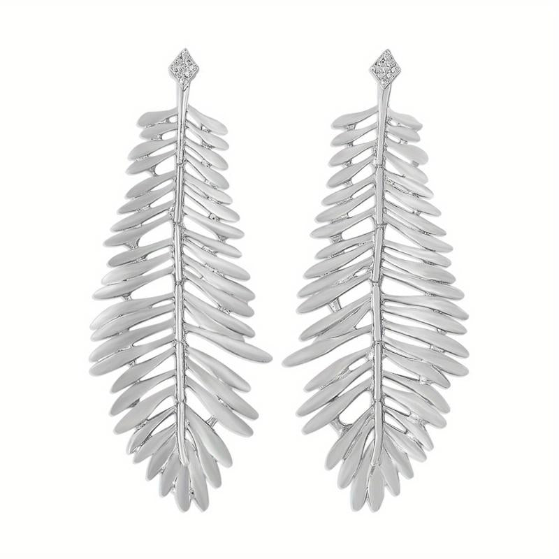 Feather Leaves Dangling Earrings Cartoon Drop Earrings Gift For Women Girls Mom