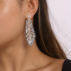 Feather Leaves Dangling Earrings Cartoon Drop Earrings Gift For Women Girls Mom