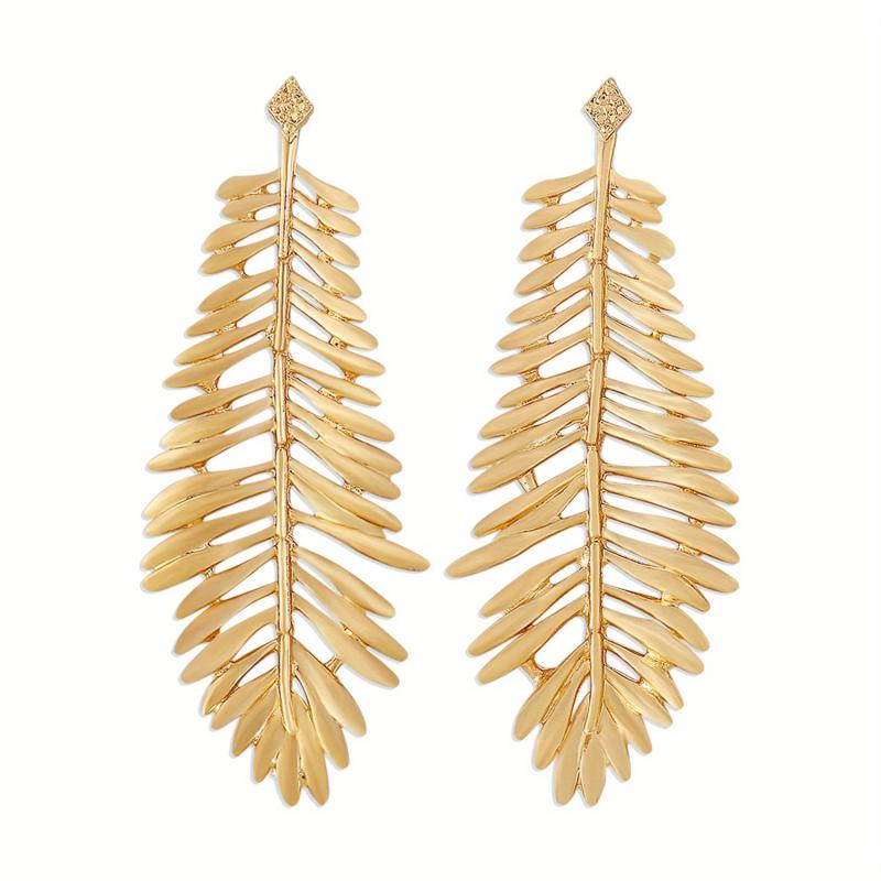 Feather Leaves Dangling Earrings Cartoon Drop Earrings Gift For Women Girls Mom