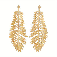 Feather Leaves Dangling Earrings Cartoon Drop Earrings Gift For Women Girls Mom