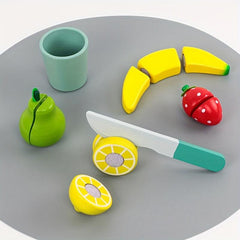 Wooden Play House Juicer Boys and Girls Fruit Cutting Game Toy