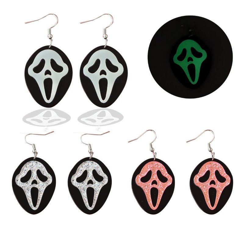 Luminous Death God Ghost Earrings
