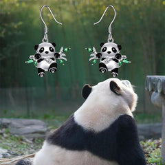 Panda Bamboo Necklace for Women Girls Birthday