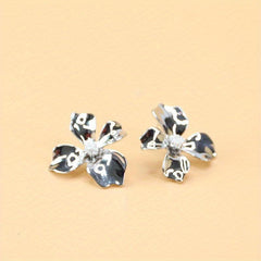 Pearl Stud Earrings Retro Crystal Earrings