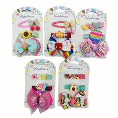 Kids Big Bow Hairpin Set Hair Fairy Headdress