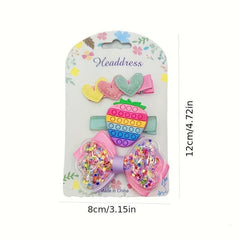 Kids Big Bow Hairpin Set Hair Fairy Headdress