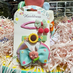 Kids Big Bow Hairpin Set Hair Fairy Headdress