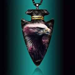 Triangle Eagle Necklace Punk Pendant Hip Hop Holiday Party Gift Necklace