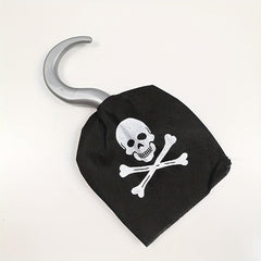 Pirate Eye Mask Children's Cosplay Dress Up Caribbean Pirate Gun Hook Toy