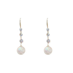 Rhinestone Beads Earrings Earhook