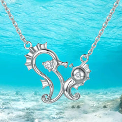 Seahorse Animal Pendant Necklace Daily Accessories Jewelry