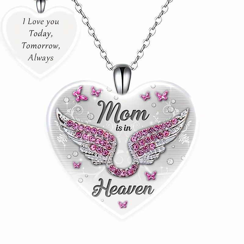 Love Crystal Pendant Necklace Alphabet Necklace For Daughter
