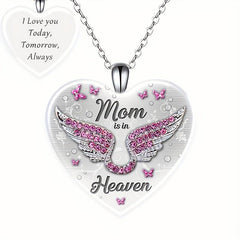 Love Crystal Pendant Necklace Alphabet Necklace For Daughter