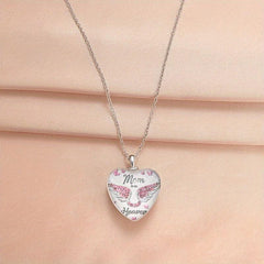 Love Crystal Pendant Necklace Alphabet Necklace For Daughter