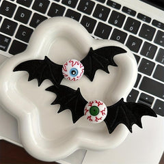 2 Pcs Halloween Bat Hairpin Goth Hairpin Devil Eye Hair Accessories
