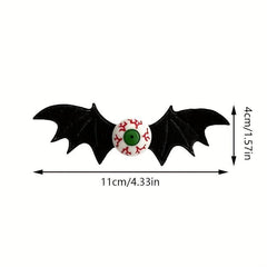 2 Pcs Halloween Bat Hairpin Goth Hairpin Devil Eye Hair Accessories