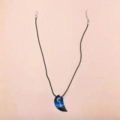 Moon & Wolf Necklace for Men Women, Banquet Party Jewelry
