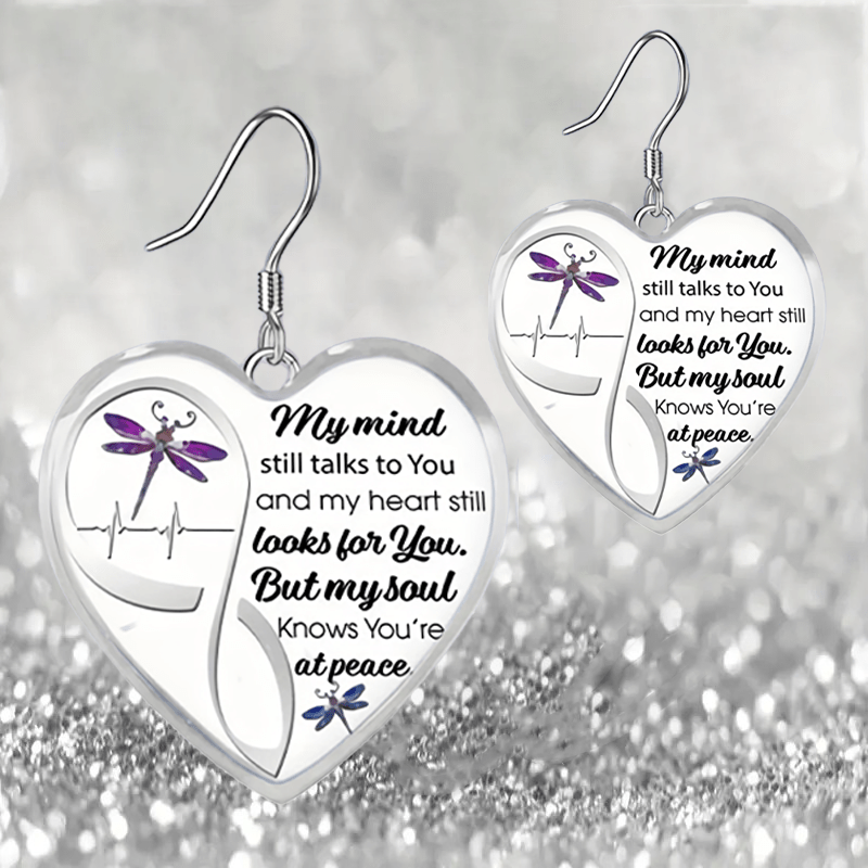 Dragonfly Glass Pendant Earrings for Girls, Halloween Graduation Gift