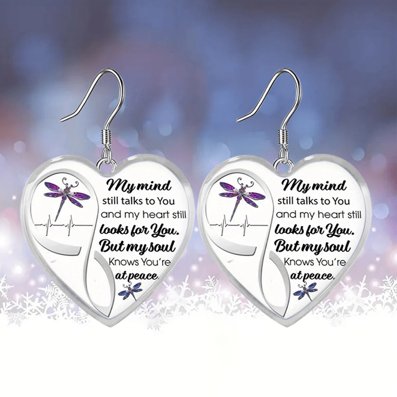 Dragonfly Glass Pendant Earrings for Girls, Halloween Graduation Gift
