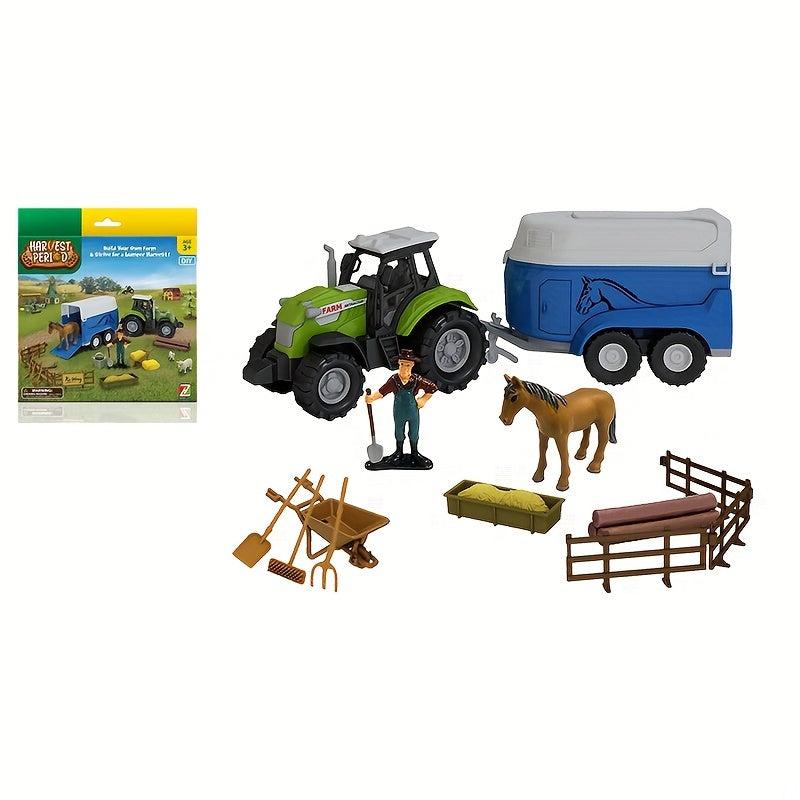 Children's Farm Play House Toy Set - Animal Simulation Model