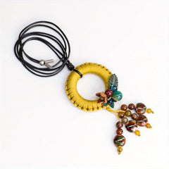 Handwoven Necklace Long Tassel Sweater Chain Ladies Jewelry