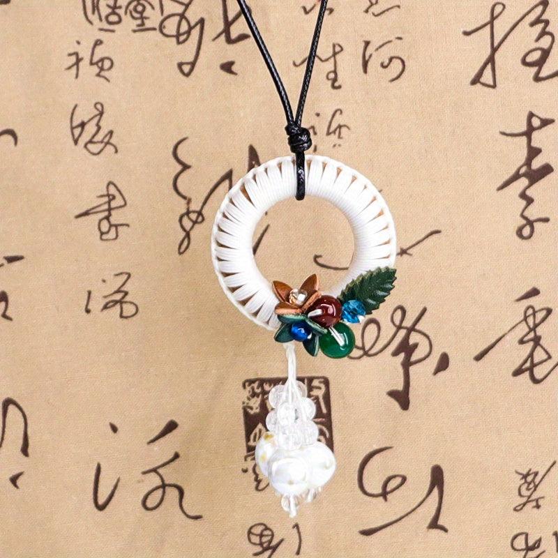 Handwoven Necklace Long Tassel Sweater Chain Ladies Jewelry