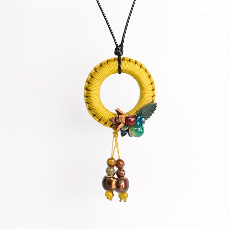 Handwoven Necklace Long Tassel Sweater Chain Ladies Jewelry