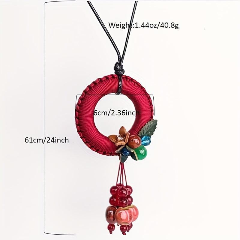 Handwoven Necklace Long Tassel Sweater Chain Ladies Jewelry