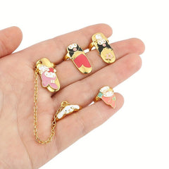 Anime Adjustable Nail Ring Gothic Metal Irregular Finger Ring