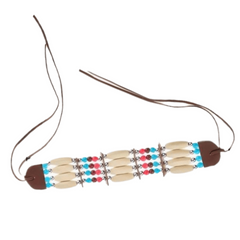 Caveman Dress Up Props Wooden Bead Necklace Bracelet