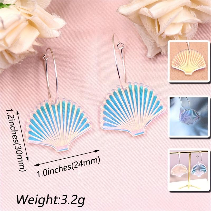 Y2K Style Starfish Shell Seaside Holiday Earrings