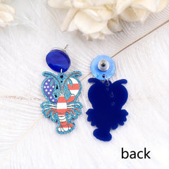 Lobster Crab Earrings Y2K Jewelry