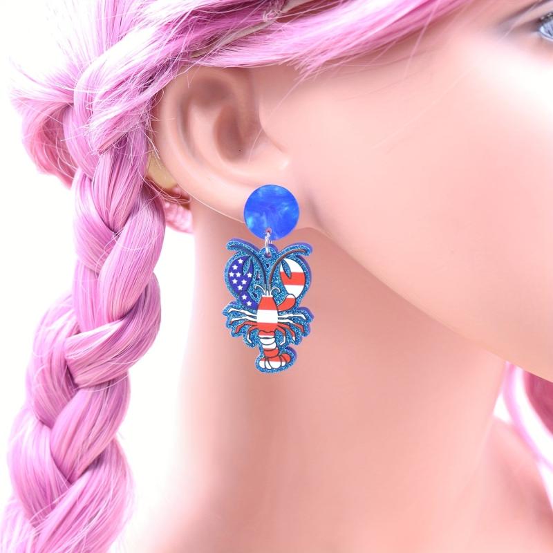 Lobster Crab Earrings Y2K Jewelry