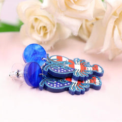 Lobster Crab Earrings Y2K Jewelry