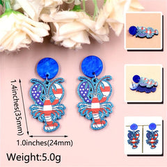 Lobster Crab Earrings Y2K Jewelry