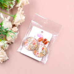 Flower Mama Acrylic Earrings Y2K Jewelry