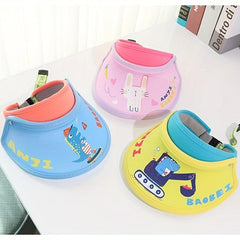 Children's Cartoon Print Sunscreen Hat for Baby