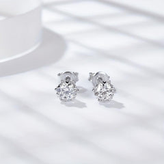 Moissanite Stud Earrings S925 Sterling Silver