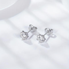 Moissanite Stud Earrings S925 Sterling Silver