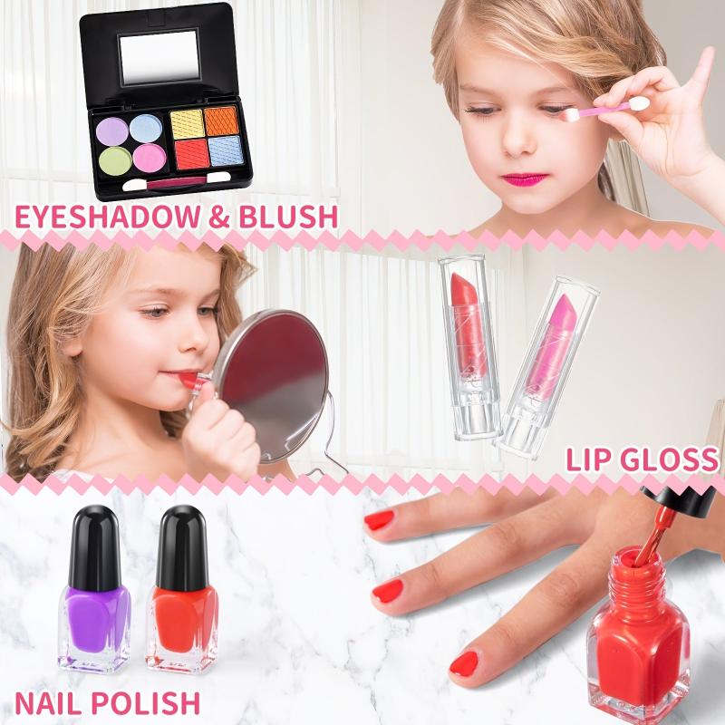 TEMI Washable Makeup Toy Set for Girls Ages 3-8