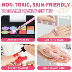 TEMI Washable Makeup Toy Set for Girls Ages 3-8