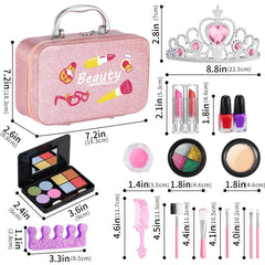 TEMI Washable Makeup Toy Set for Girls Ages 3-8