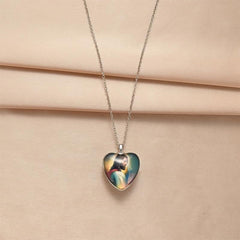 Vintage Heart shaped Pendant Necklace Toy For Kids Daughters