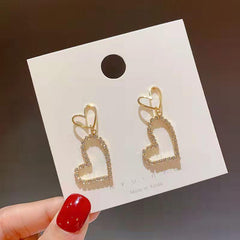 Love Earrings Temperament Stud Earrings Female Versatile Ear Jewelry
