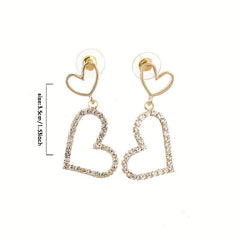 Love Earrings Temperament Stud Earrings Female Versatile Ear Jewelry